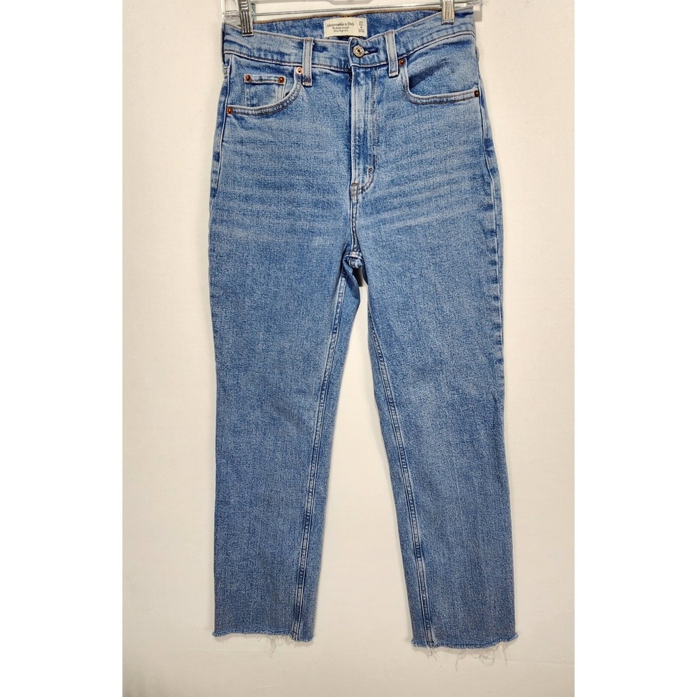Abercrombie & Fitch The Ankle Straight High Rise‎ Women's Denim Jeans Size 27/4